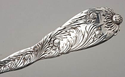 Tiffany Sterling Silver Indian Chrysanthemum Soup Ladle